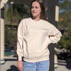 Don't Know Don't Care Spliced Pullover